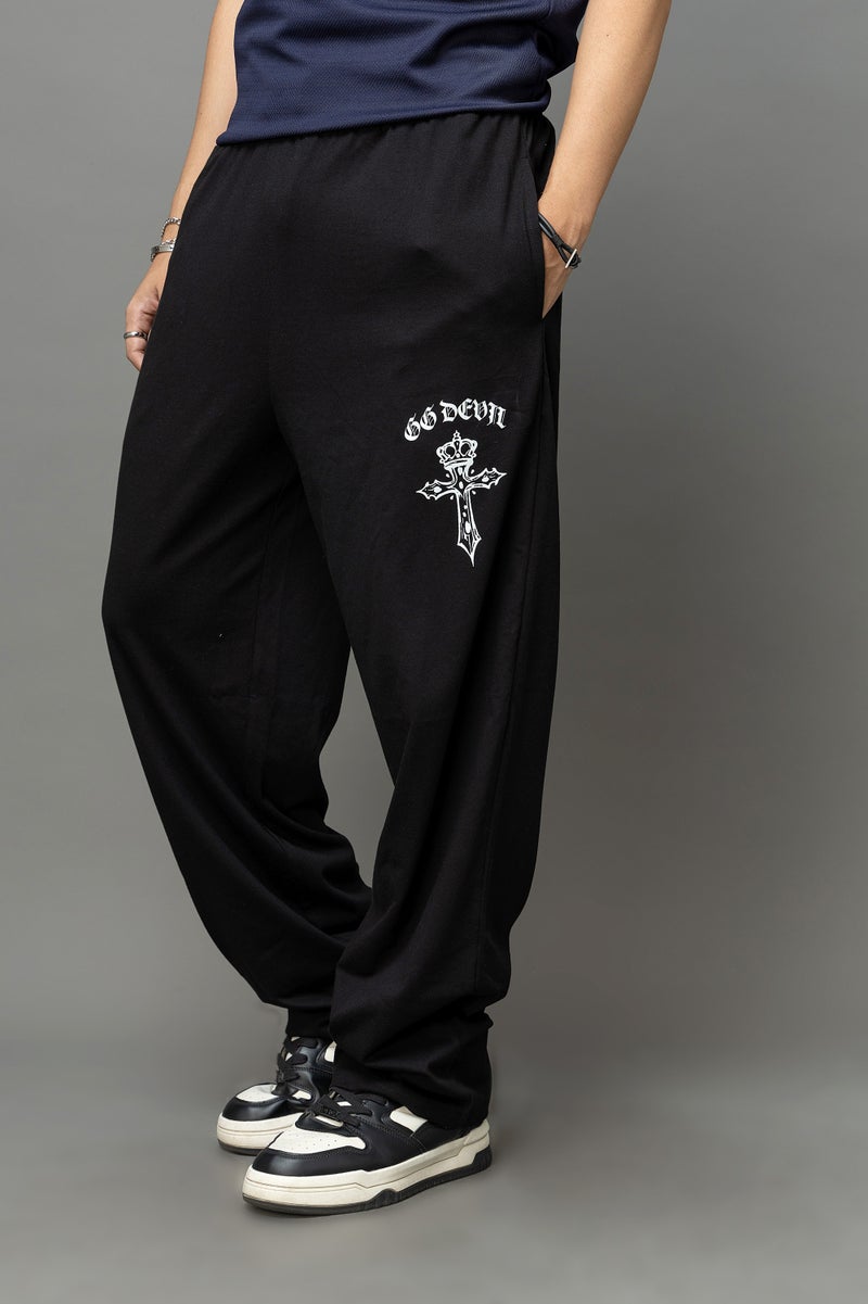Go Devil Black Joggers For Men - Image 2
